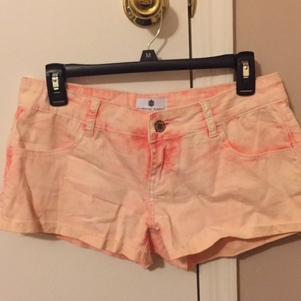 ON SALE-Everyday Sunday Denim Pink Wash Shorts